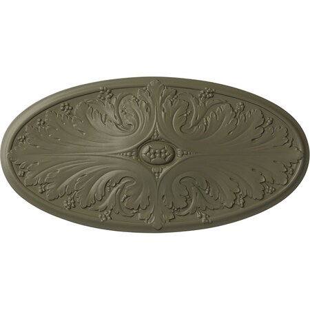 Ekena Millwork Madrid Ceiling Medallion, Hand-Painted Spartan Stone, 24 3/4"W x 12 1/2"H x 1 3/4"P CM24X12MASSF